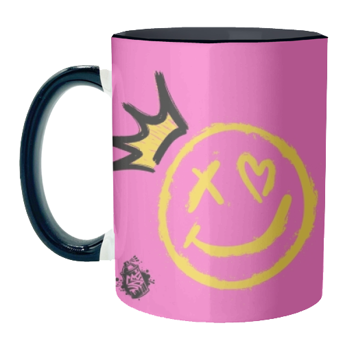 Smiley Face - unique mug by Faith Mercer