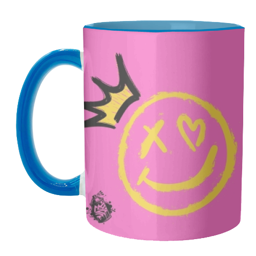 Smiley Face - unique mug by Faith Mercer