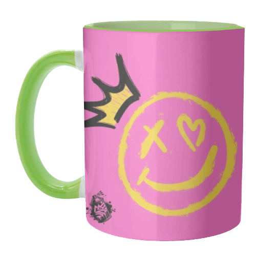 Smiley Face - unique mug by Faith Mercer