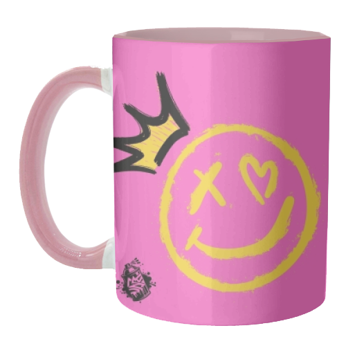 Smiley Face - unique mug by Faith Mercer