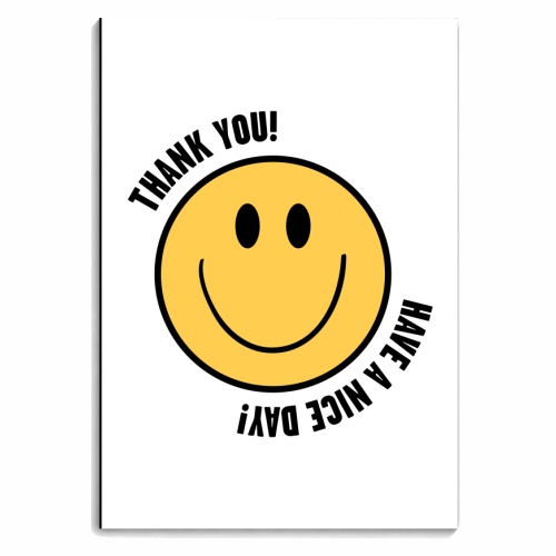 Smiley - personalised A4, A5, A6 notebook by Move Studio