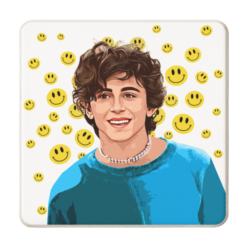 Smiley Tim - personalised beer coaster by DOLLY WOLFE