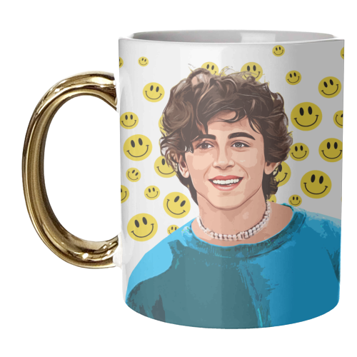 Smiley Tim - unique mug by DOLLY WOLFE
