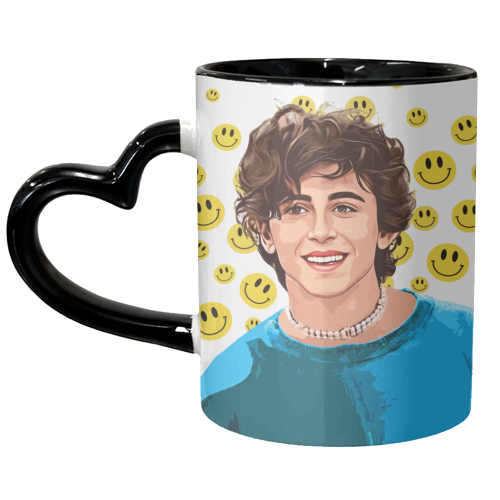 Smiley Tim - unique mug by DOLLY WOLFE