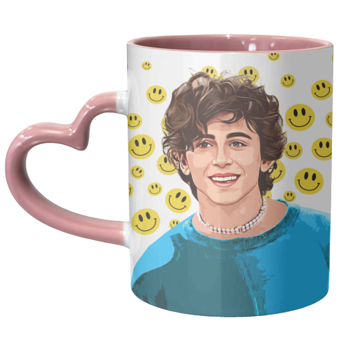 Smiley Tim - unique mug by DOLLY WOLFE