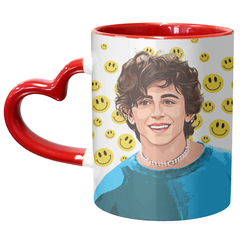 Smiley Tim - unique mug by DOLLY WOLFE