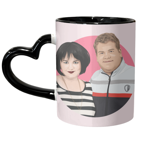 Smithy and Nessa - unique mug by Pink and Pip