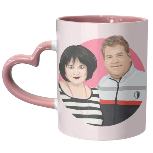 Smithy and Nessa - unique mug by Pink and Pip