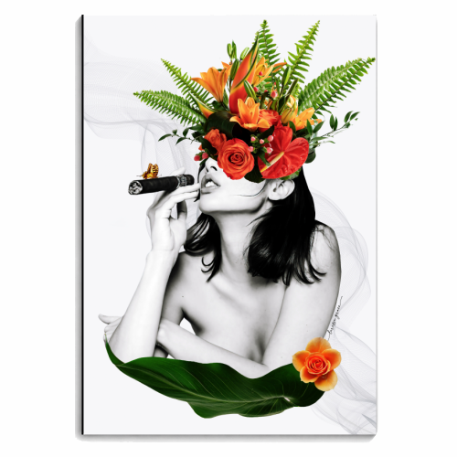 Smoker woman - personalised A4, A5, A6 notebook by Larissa Grace