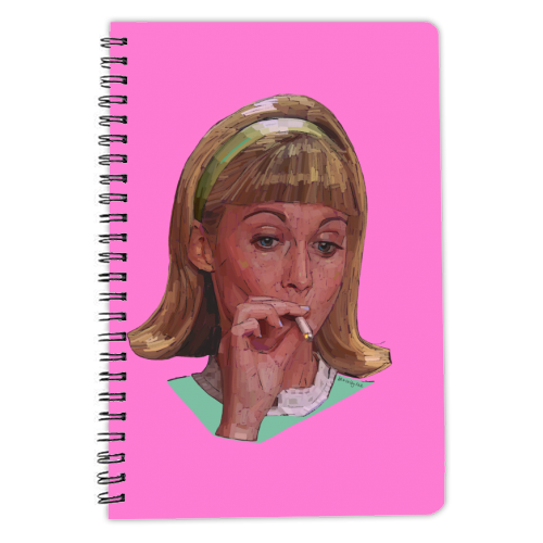 Smoking Sandy - personalised A4, A5, A6 notebook by Beverley Rae