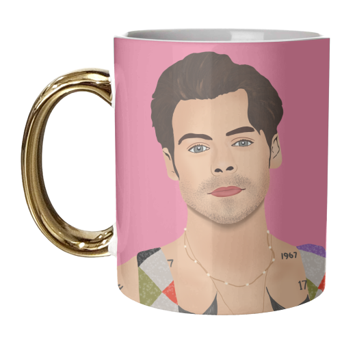 Smouldering H - unique mug by Rock and Rose Creative