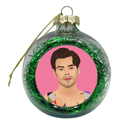Smouldering H - xmas bauble by Rock and Rose Creative