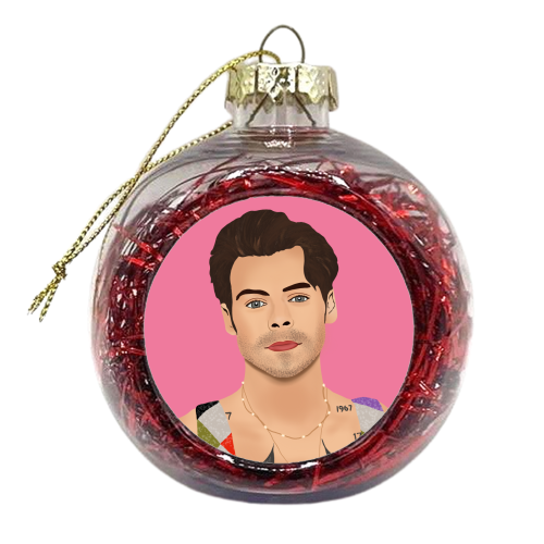 Smouldering H - xmas bauble by Rock and Rose Creative