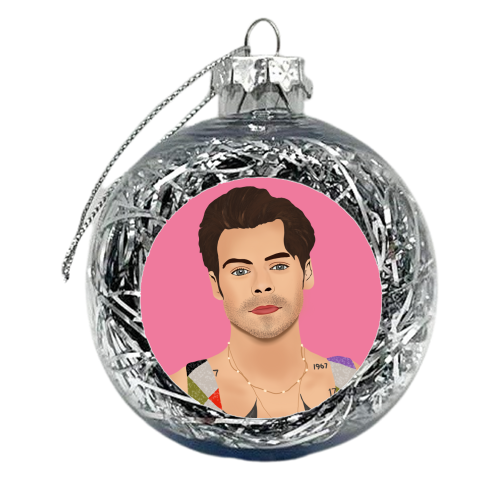 Smouldering H - xmas bauble by Rock and Rose Creative