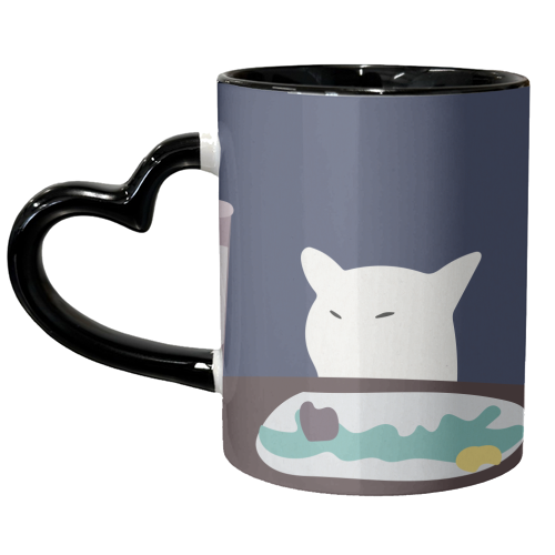 Smudge The Cat Meme - unique mug by Move Studio