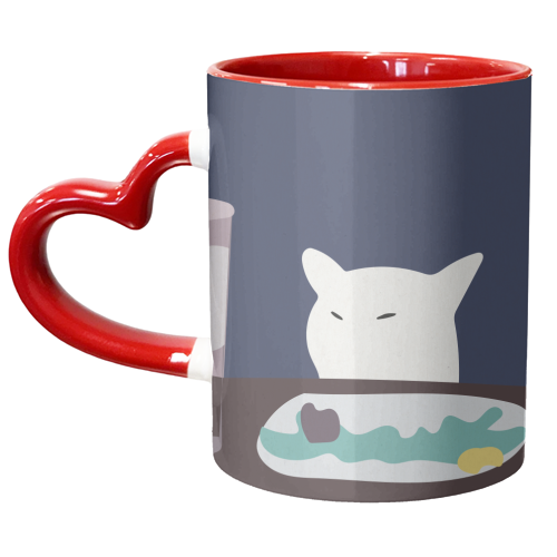 Smudge The Cat Meme - unique mug by Move Studio