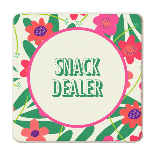 Snack Dealer - personalised beer coaster by AbiGoLucky