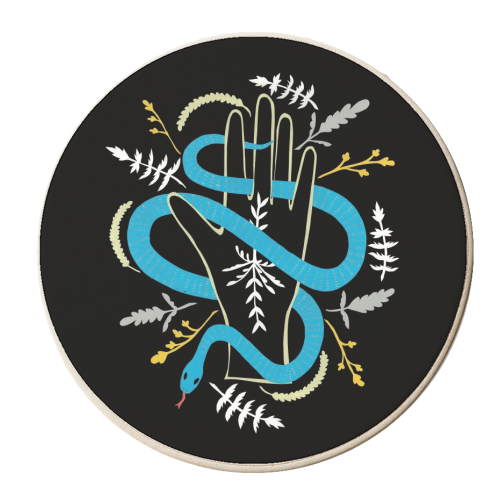 Snake - personalised beer coaster by Yazmin Brooks