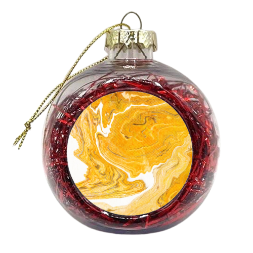 Snake Skin Marble - xmas bauble by Uma Prabhakar Gokhale