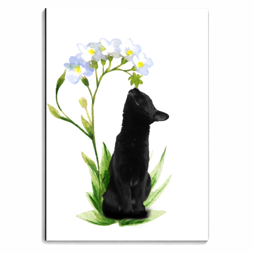 Sniffing Cat - personalised A4, A5, A6 notebook by DejaReve