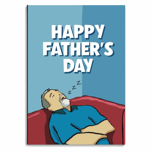 Snoozing Dad - personalised A4, A5, A6 notebook by Giddy Kipper