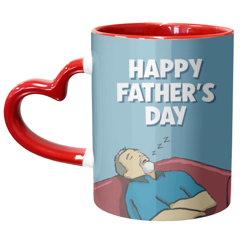 Snoozing Dad - unique mug by Giddy Kipper