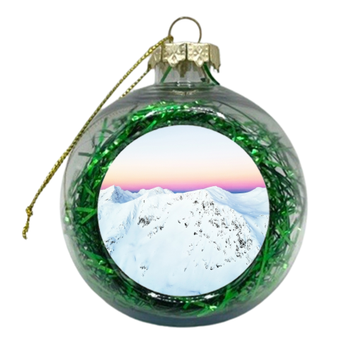 Snow Horizon - xmas bauble by Uma Prabhakar Gokhale