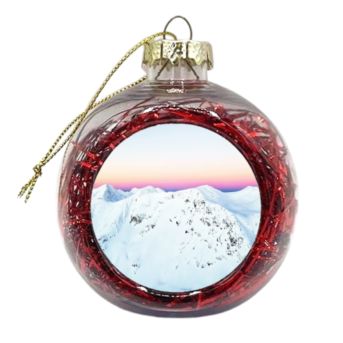Snow Horizon - xmas bauble by Uma Prabhakar Gokhale