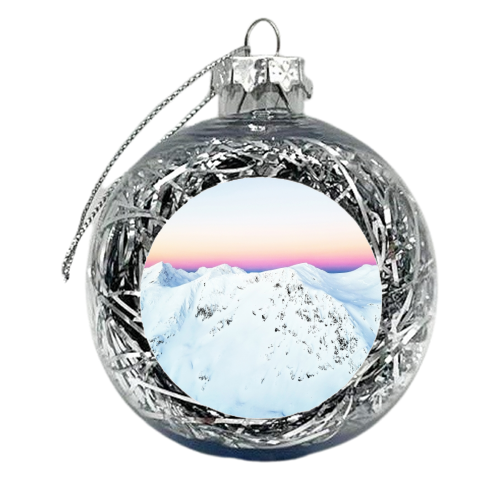 Snow Horizon - xmas bauble by Uma Prabhakar Gokhale