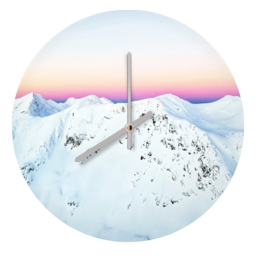 Snow Horizon - quirky wall clock by Uma Prabhakar Gokhale