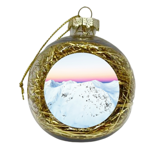 Snow Horizon - xmas bauble by Uma Prabhakar Gokhale