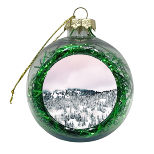 Snow Season - xmas bauble by Uma Prabhakar Gokhale