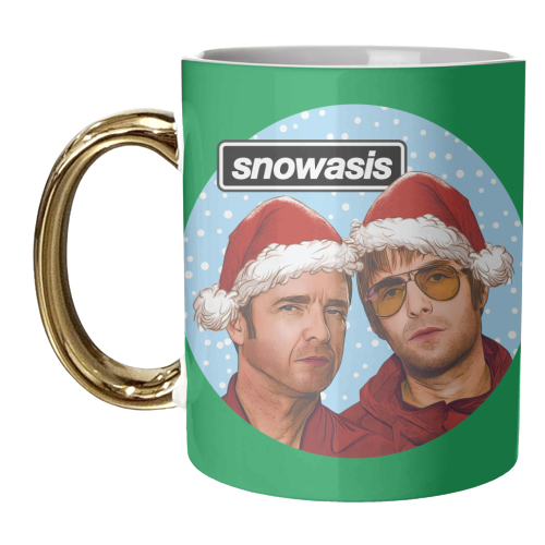 Snowasis - unique mug by Claire Atwood