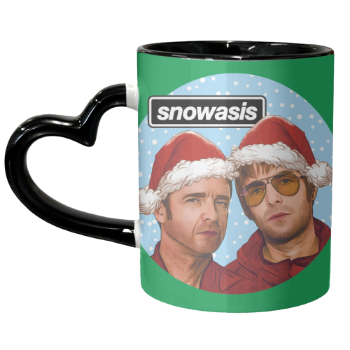 Snowasis - unique mug by Claire Atwood