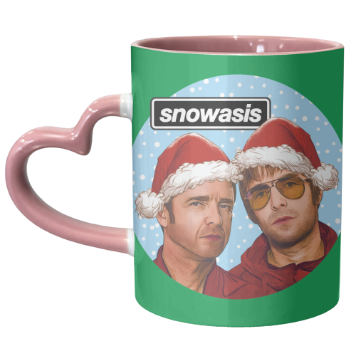 Snowasis - unique mug by Claire Atwood