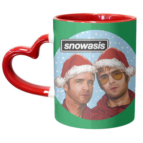 Snowasis - unique mug by Claire Atwood