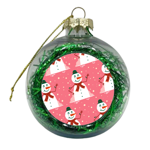 Snowmen - xmas bauble by Matt Joyce