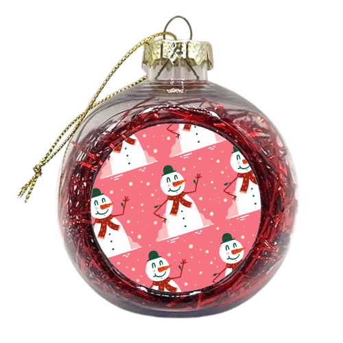 Snowmen - xmas bauble by Matt Joyce