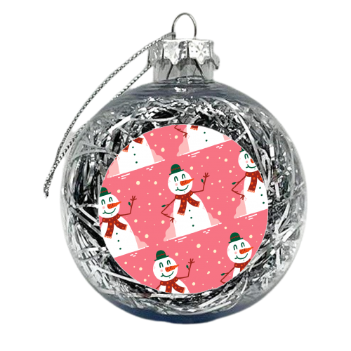Snowmen - xmas bauble by Matt Joyce