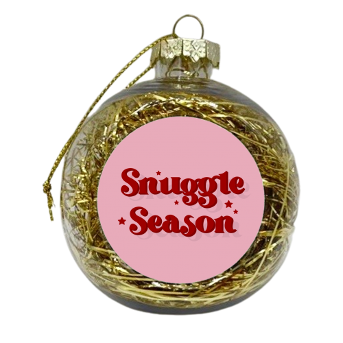 Snuggle season print - xmas bauble by The Girl Next Draw