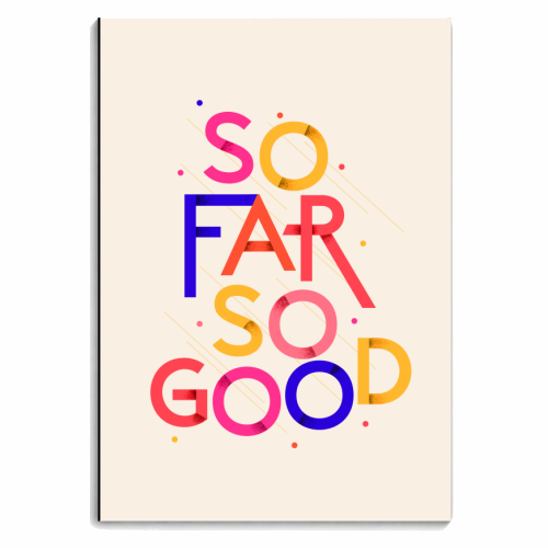 So Far So Good - personalised A4, A5, A6 notebook by Ania Wieclaw
