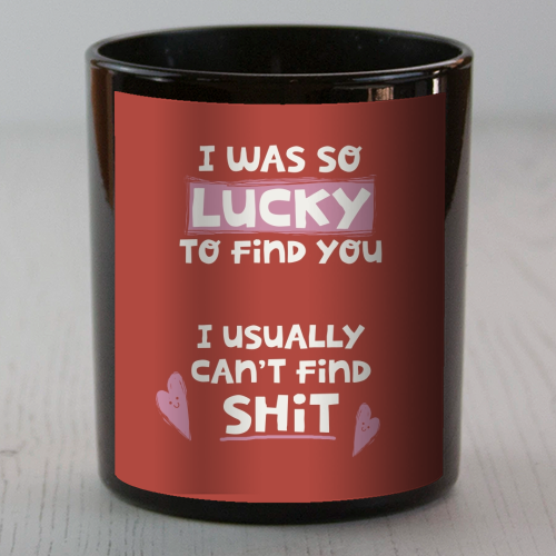 So lucky to find you Valentine - scented candle by Giddy Kipper