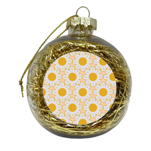 So Many Daisies - xmas bauble by Ania Wieclaw