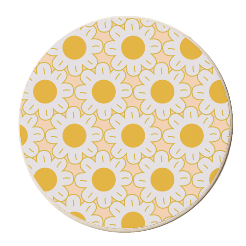 So Many Daisies - personalised beer coaster by Ania Wieclaw