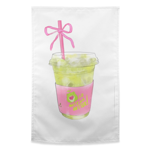 So Matcha Better! - funny tea towel by Yaz Raja