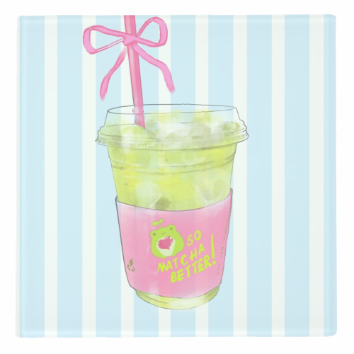 So Matcha Better! - personalised beer coaster by Yaz Raja