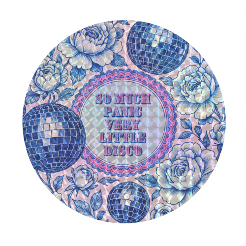 So much panic! - Circle Sticker by Lilly Rose