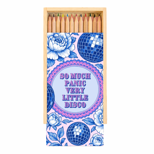 So much panic! - Coloured Pencils with Box by Lilly Rose