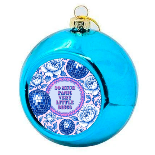 So much panic! - colourful christmas bauble by Lilly Rose