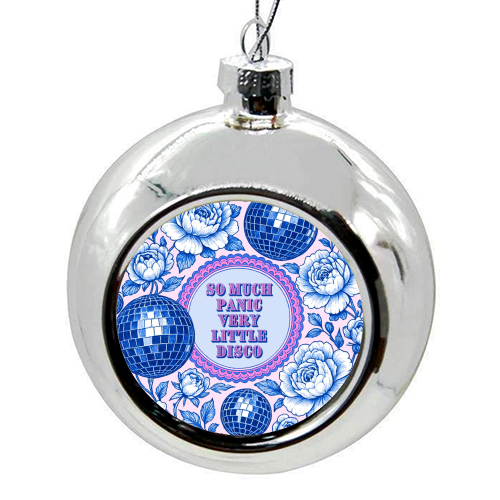 So much panic! - colourful christmas bauble by Lilly Rose